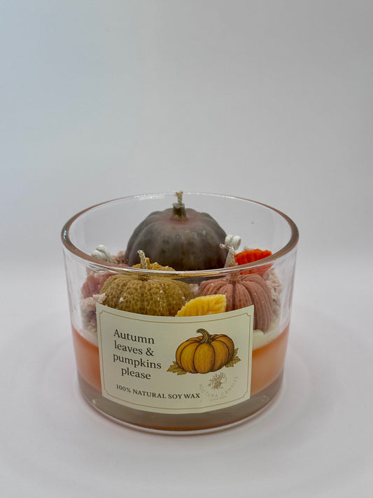 Autumn leaves & pumpkin please